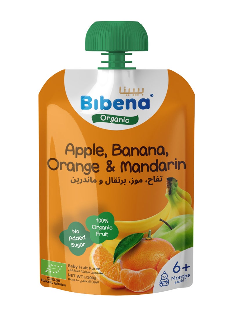 بيبينا بيوريه عضوي بالتفاح والموز والبرتقال واليوسفي - Image 1